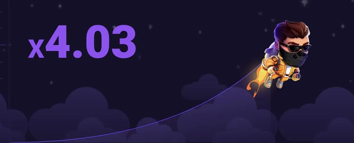 Lucky Jet — краш-игра от 1win с персонажем на реактивном ранце и коэффициентом